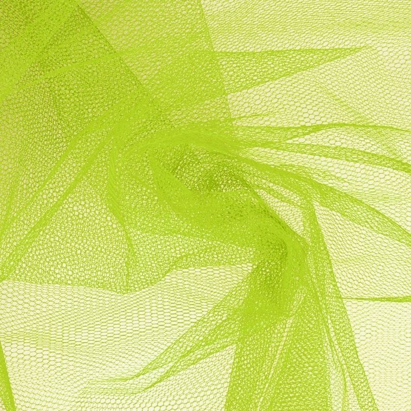 Coupon 3m Tissu Tulle Vert Anis