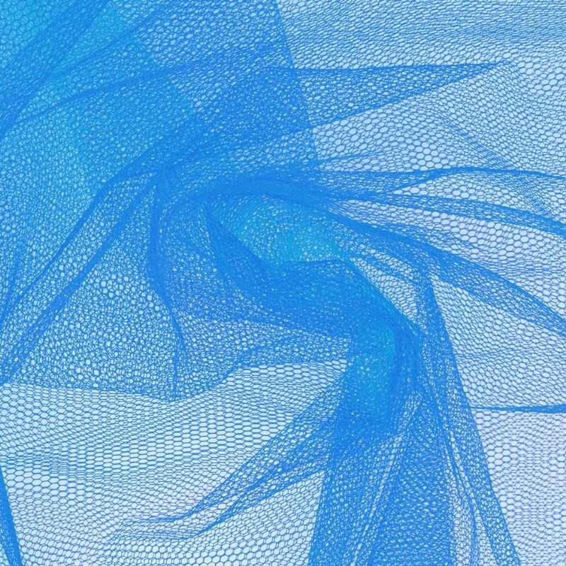 Coupon 3m Tissu Tulle Turquoise