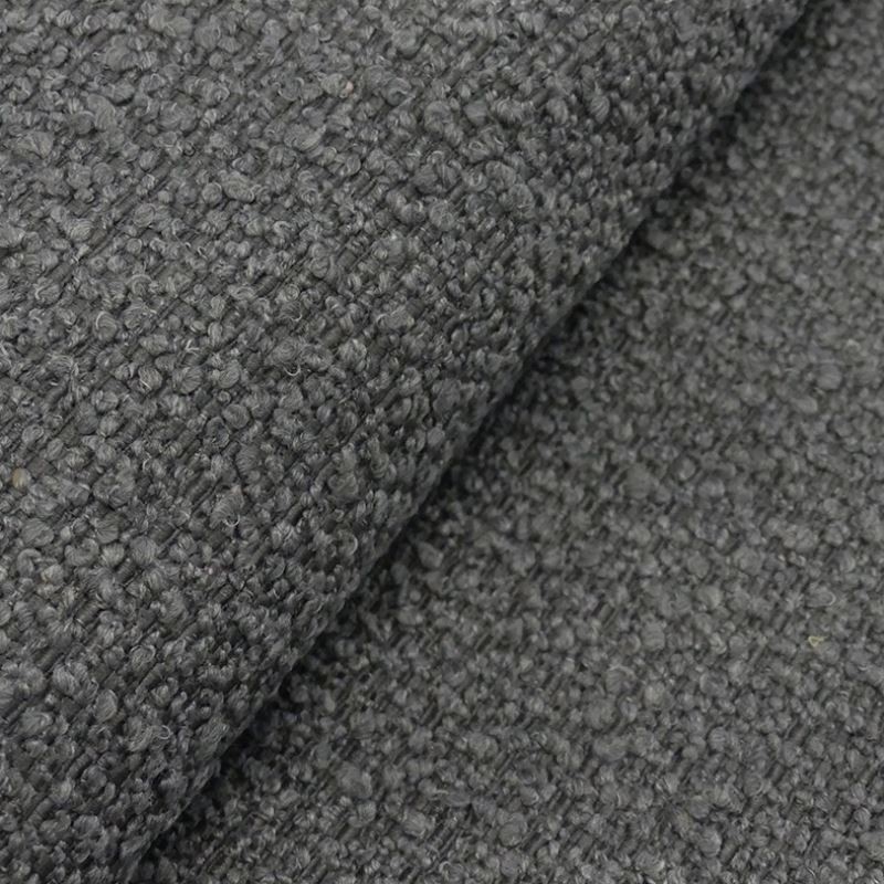 Coupon 3m Tissu Bouclette  Raisa Gris Foncé