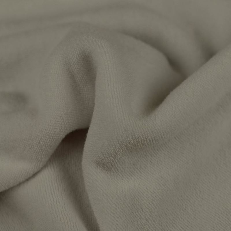 Coupon 3m Tissu Eponge Mini Bouclette Bio Sable