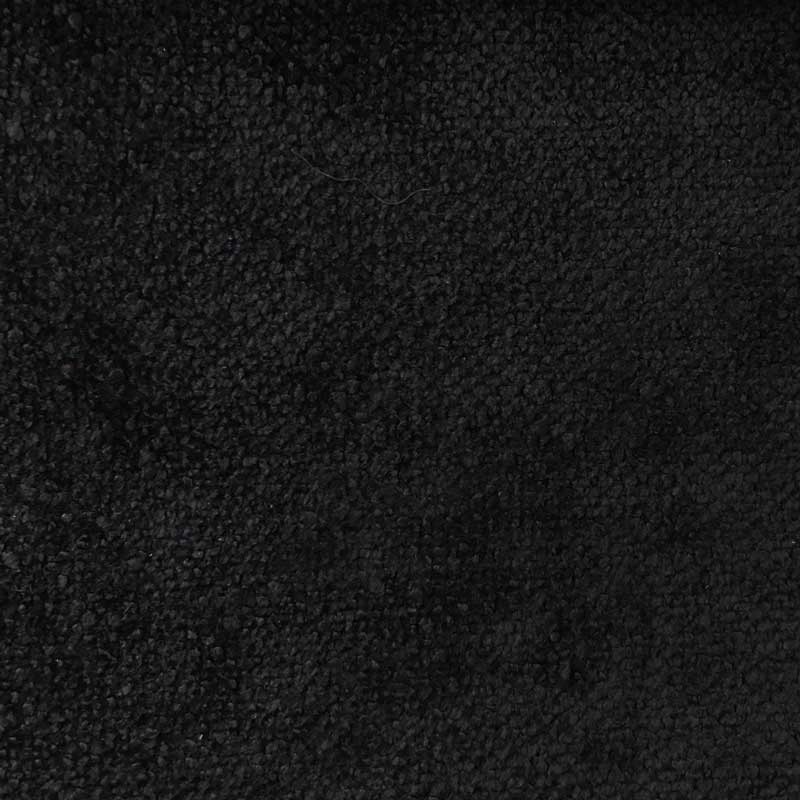 Coupon 3m Tissu Bouclette Eric Teflon Noir 