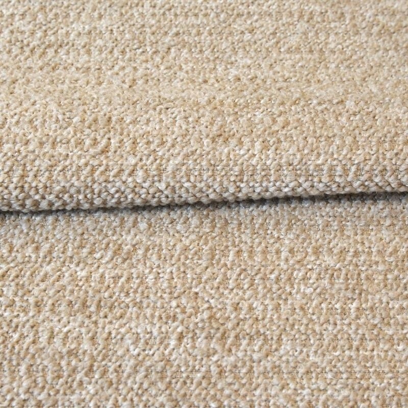 Coupon 3m Tissu Buckly Bouclette Chiné Beige 