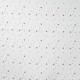 Coupon 3m Tissu Popeline Imprimé Etoile Blanc