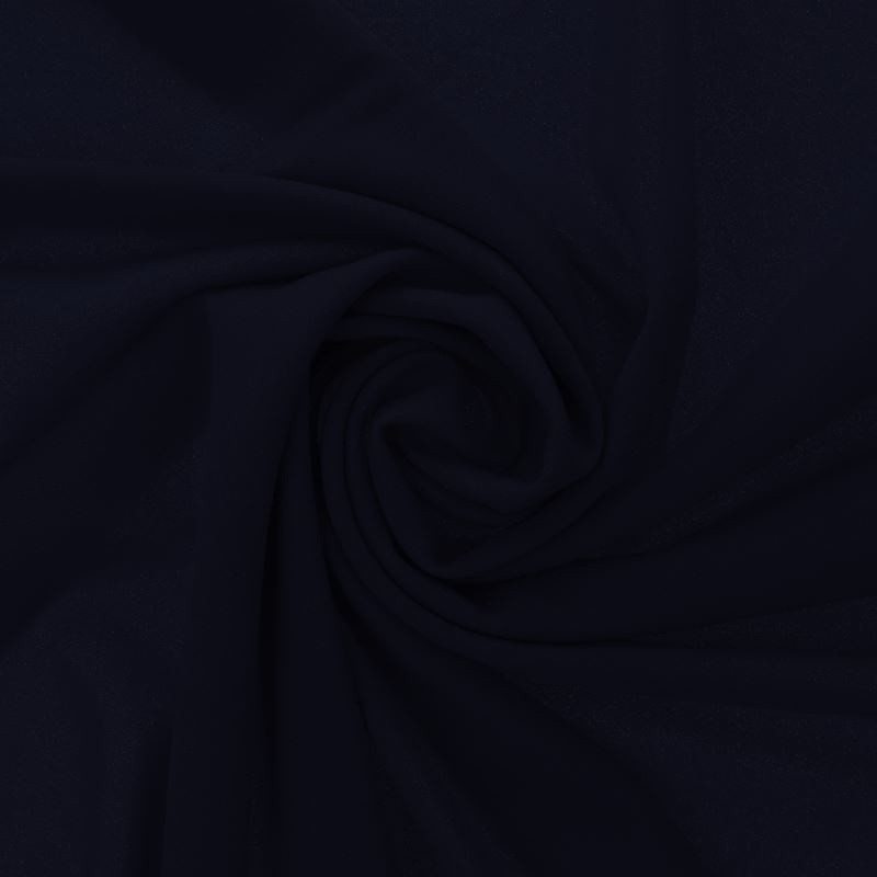 Coupon 3m Tissu Scuba Crepe Uni Marine