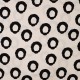 Coupon 3m Tissu Crêpe Viscose Imprimé Blanc