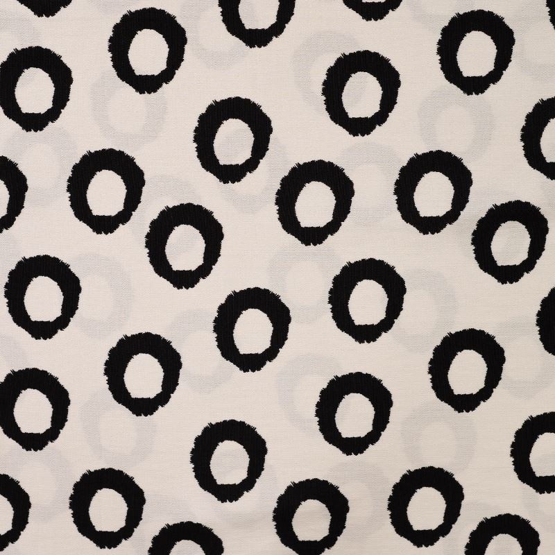 Coupon 3m Tissu Crêpe Viscose Imprimé Blanc