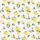 Coupon 3m Tissu Enduit Limonada Citrons Jaunes 