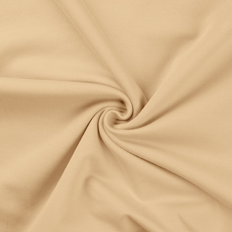 Coupon 3m Tissu Sweat French Terry Champagne 